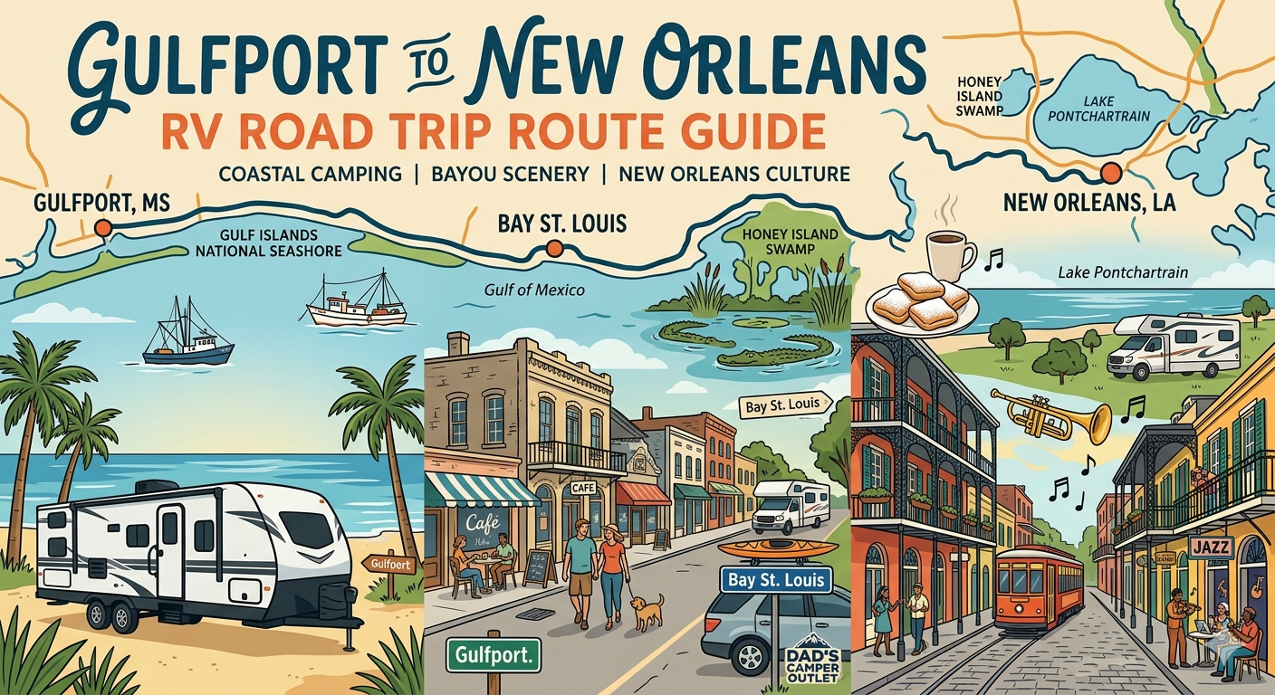 Gulfport to New Orleans RV Road Trip Route Guide — Dad's Camper Outlet Blog