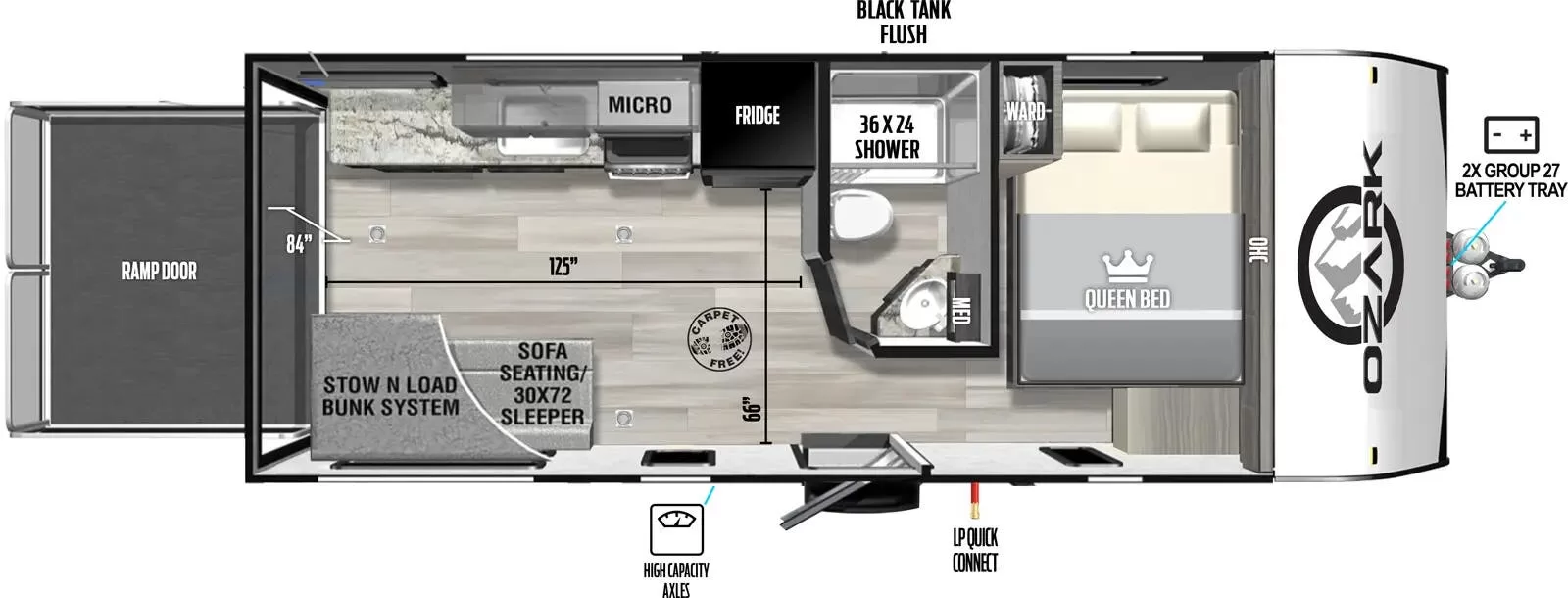 Used 2025 Forest River RV 1900THK floorplan layout