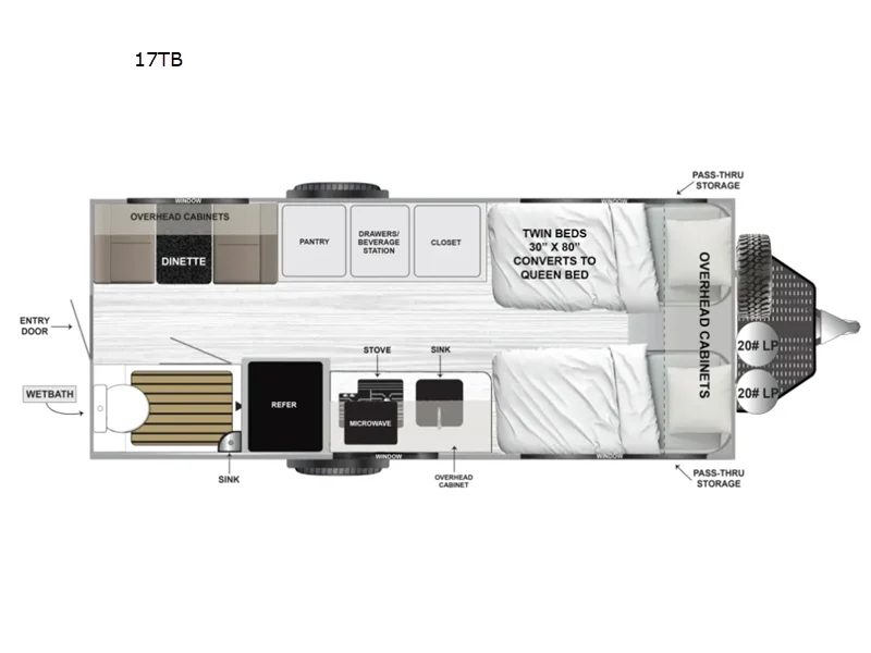 New 2026 Encore RV Venu 17TB floorplan layout