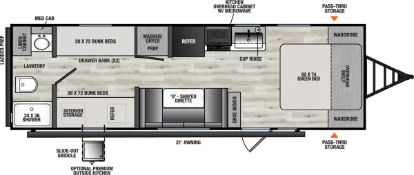 New 2026 Forest River RV Viking 6k Series 25QBH for sale in Lucedale, MS