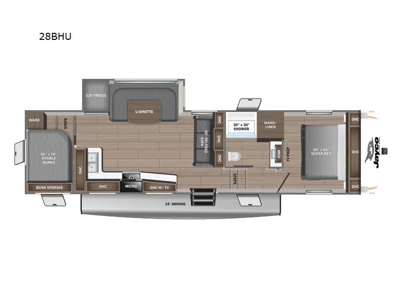 New 2026 Jayco Eagle SLE 28BHU floorplan layout