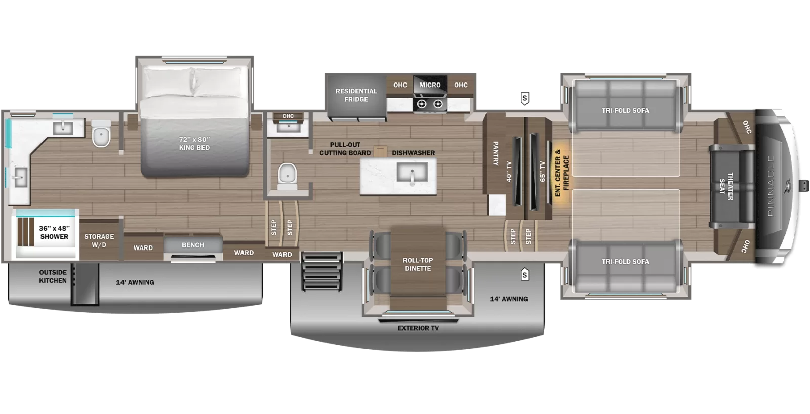 New 2026 Jayco Pinnacle 39FLOK floorplan layout